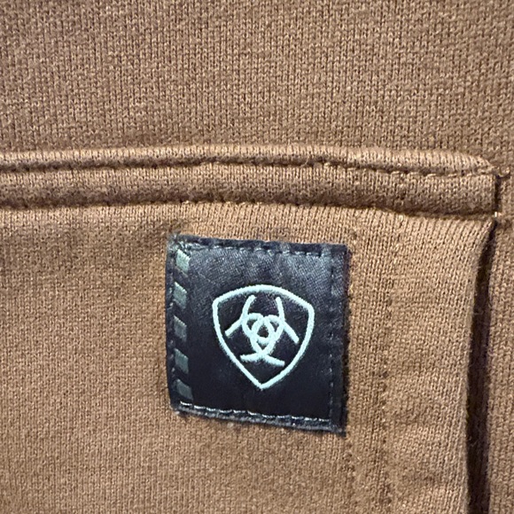 Ariat Rebar Brown Hoodie for Men - Picture 2 of 4